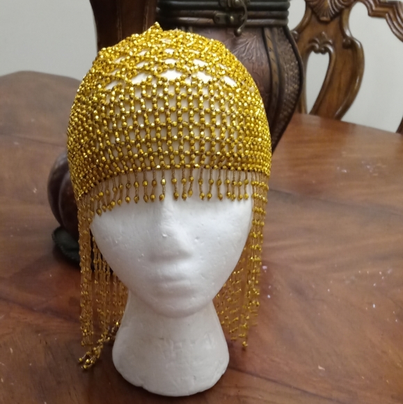 Gold mesh hat - Picture 1 of 4